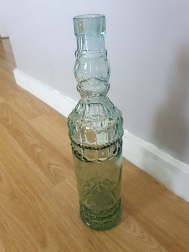 Old very thick glass bottle - glass,