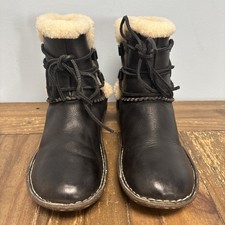 UGG 'Rianna' Black Leather