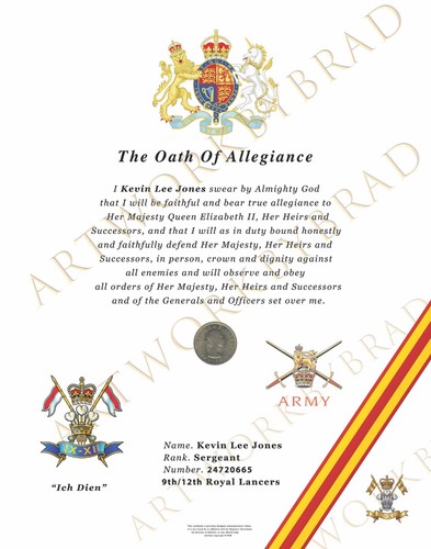 9th 12th royal lancers oath - 9th/12th, lancers,