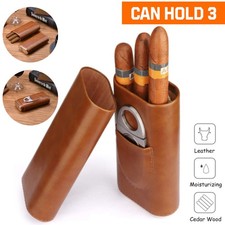 Portable Leather Cigar Case
