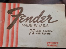 fender 75 amplifier 1980 