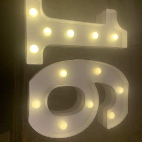 Number light led 22cm - light,