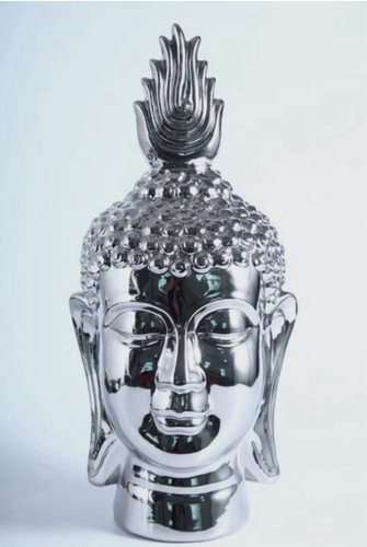 Large porcelain buddha head - porcelain,