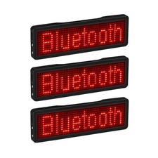 3X Bluetooth LED Name Badge