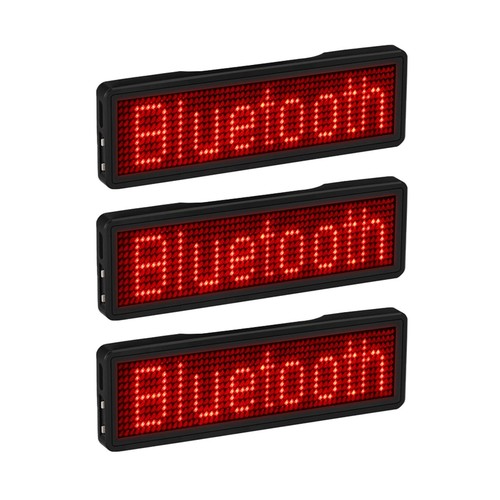 Bluetooth led name badge - bluetooth,