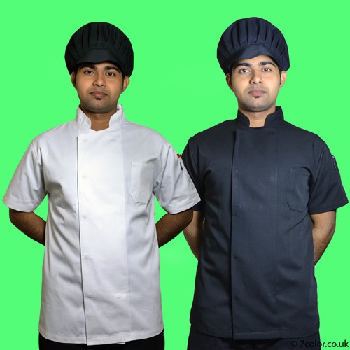 Chef jackets black white - chef,