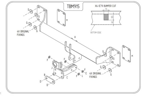 Bmw towbar e70 f15 inc - bmw, x5