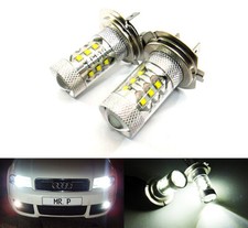 2x H7 499 High Power LED 80W Projector HeadLight Bulb Daytime Fog Light DRL RZG