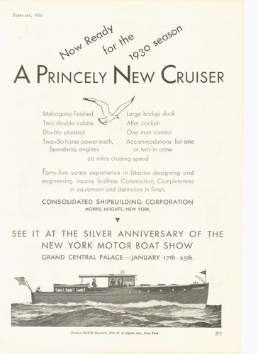 1930 consolidated ship - ship, corp