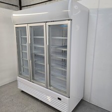 Display fridge triple door - fridge,