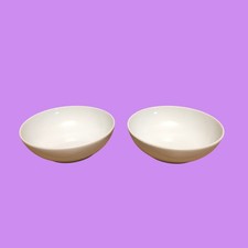 Denby White Cereal Bowls x 2