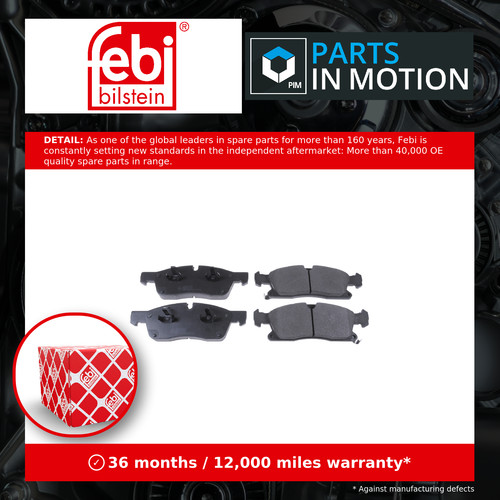 Brake pads set front 116307 - brake,