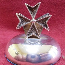 Silver Novelty Menu Holder, Maltese Cross