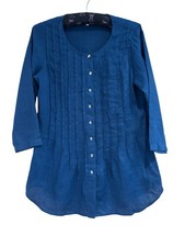 East 3/4 Sleeve Linen Top Size