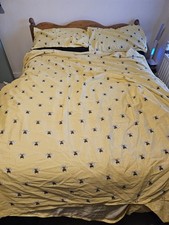 Deyongs Honey Bee Yellow King Duvet Cover Set Cotton Rich Bedding