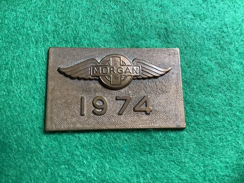 Morgan car copper zinc - morgan, plaque