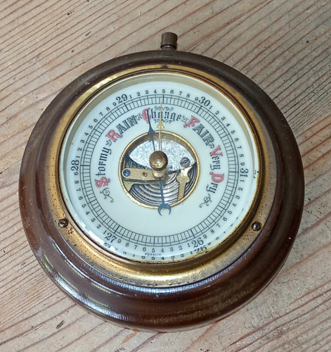 Vintage brass and - , wood