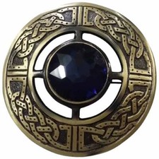 Kilt Fly Plaid Brooch Multi