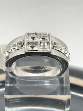 Mens signet ring silver cubic