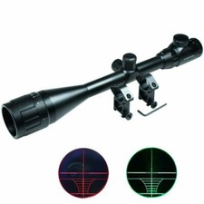 Tactical Riflescope 6-24X50 AOE Red & Green Illuminated Crosshair Rifle Scopes