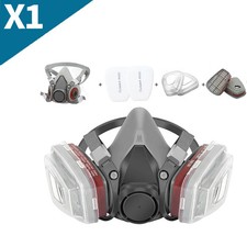 6200/6800 Respirator Mask Anti-Dust Gas Mask for Spray Painting Sanding Dust Kit