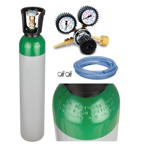 Argon gas bottle full cylinder - argon,