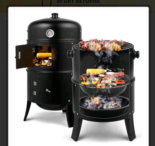 Charcoal bbq grill smoker - grill,