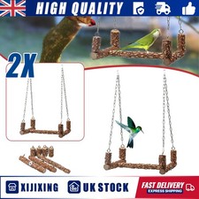 2X Bird Swing Parrot Perch
