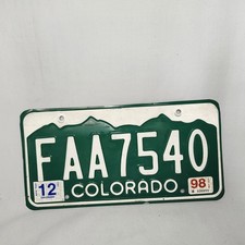 Colorado 1998 License Plate