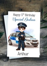 Police Birthday Card