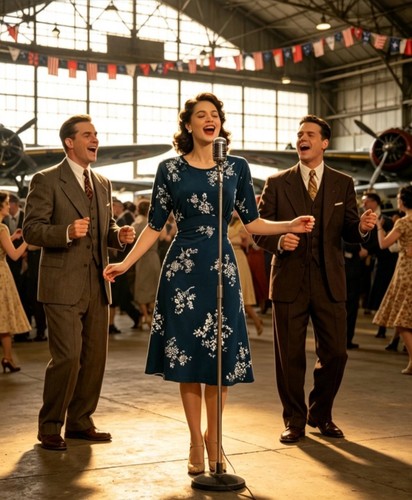 Vintage 1940s ww2 retro style - vintage,