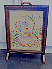 Large Embroidered Fire Screen