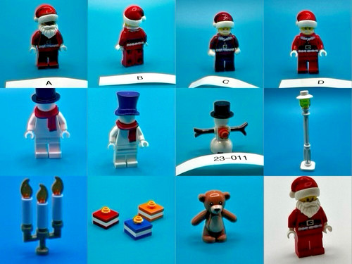 Lego christmas minifigures - minifigures, and