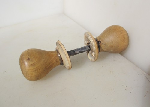 Antique wooden door knobs - antique,