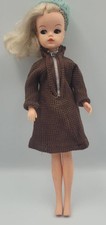 1980s Pedigree Sindy Doll Blonde Hair Click Knees Coffee Party Brown Outfit