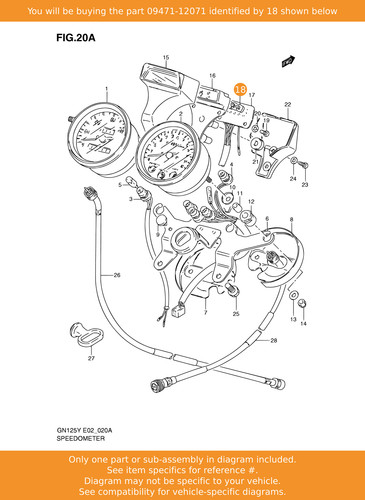 Suzuki bulb - suzuki, (14v,1.2w)