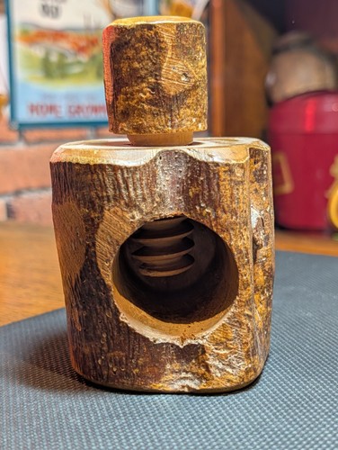 Vintage rustic hand - vintage, hand-carved