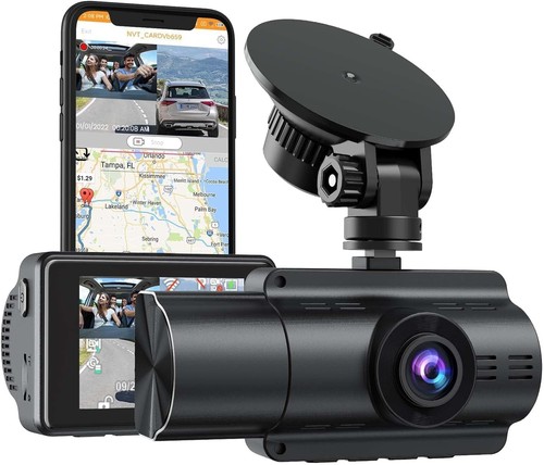 Dual dash cam front and - dual,