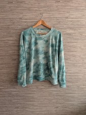 Womens L Old Navy Tie Dye Sweatshirt In Green. Preloved. 