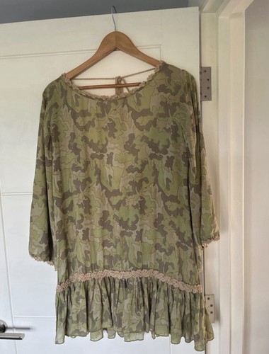 Europe green cream kaftan - z&l,