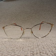 Glasses Frames Gold Oval Full Rim Eyeglasses Spectacles