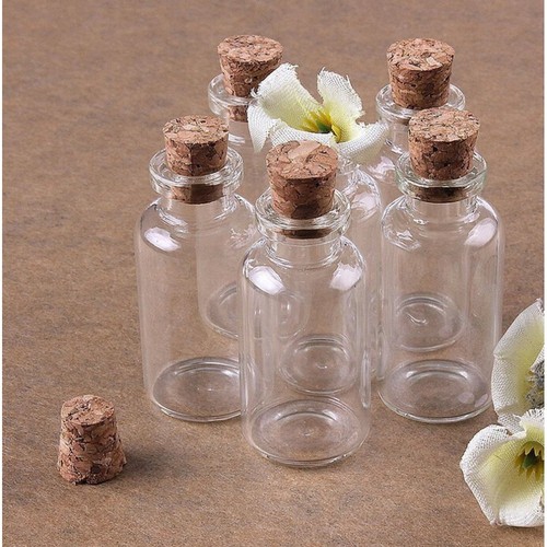 50pcs mini glass bottles with - 50pcs,