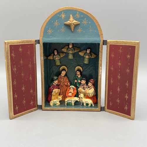 Christmas nativity retablo - christmas,