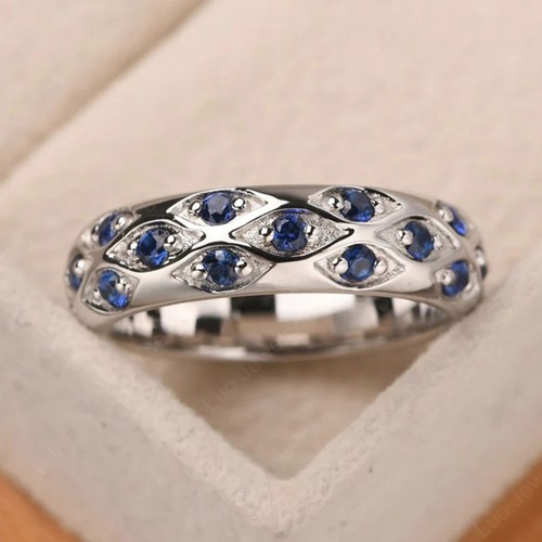 Round blue sapphire diamond - round,