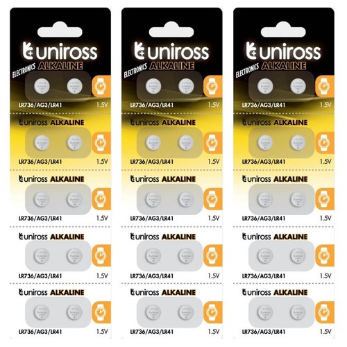 Uniross lr41 alkaline - 30,