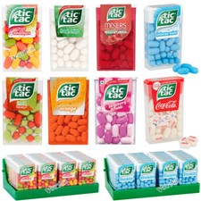 Tic Tac Variety Flavour Orange Mint Fruit Cherry Cola Etc Sweets 18g & Full Box