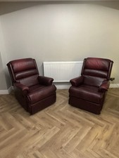 Real Leather Burgundy