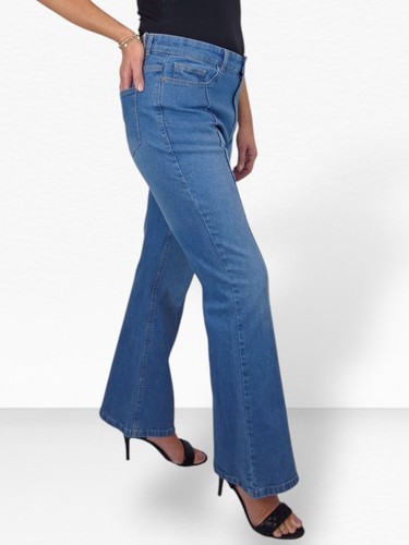 Ladies flared jeans - jeans, with