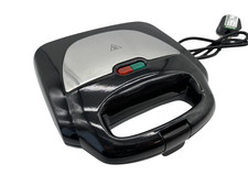 Sainsbury's Sandwich Toaster Snack Maker Grill Panini Press Black - D38 O237