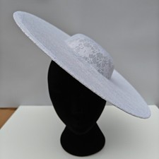 white lace large wide brim DIY